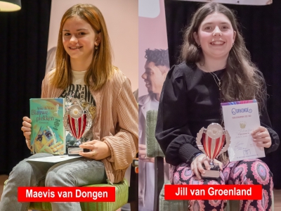 Maevis en Jill winnaars Nationale Voorleeswedstrijd Venray