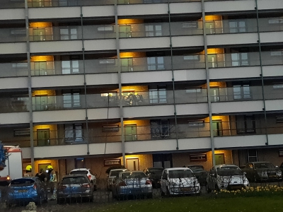 Brand in meerdere appartementen op het Schuttersveld