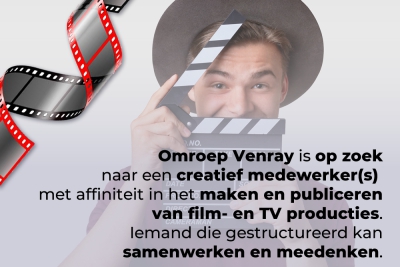 Vrijwillige medewerker(s) voor film- en TV producties