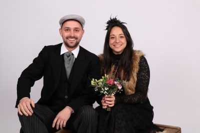 Denny Dennie Loenen en Romy Ingenpas-Leisiwal boerenbruidspaar van De Keavers uit Holthees en Smakt.