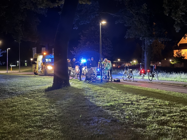 Fietser gewond na harde val