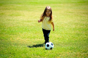meisje voetbal
