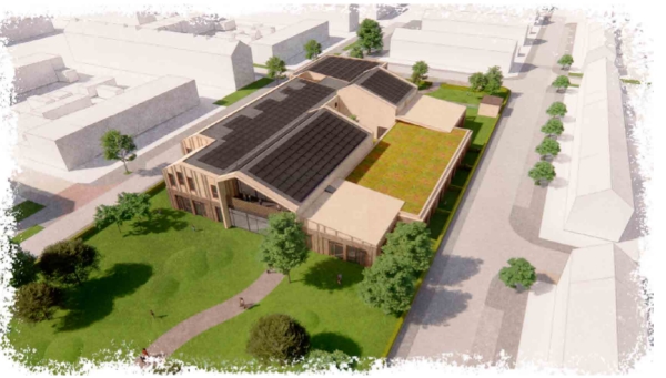 impressie nieuwe gebouw