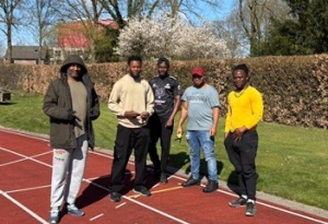 v.l.n.r. Collins, Eric, Ray, Passion en Leo