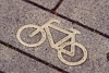 Fietsymbool fietspad