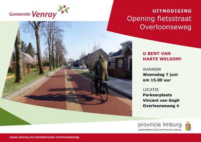 Uitnodiging opening fietsstraat