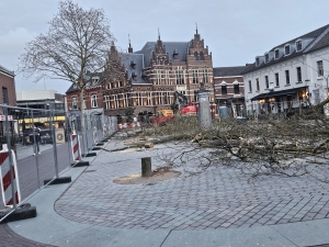 Grote markt werkzaamheden