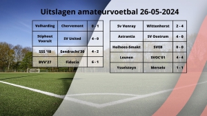 Uitslagen amateurvoetbal 26-05-2024