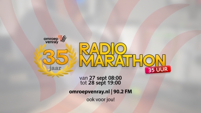 Omroep Venray viert 35-jarig jubileum met 35 uur live radio