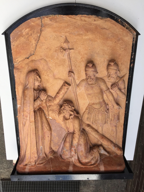 Terracotta reliëf Maria