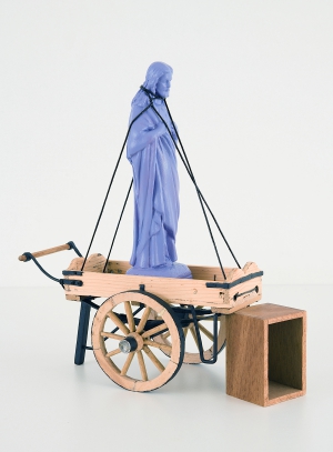 Jan Tregot op weg naar het atelier