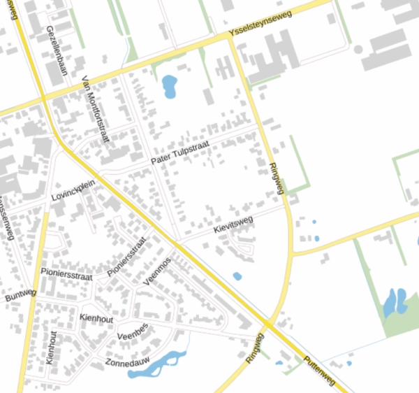 Lokatie nieuwbouwplan Ysselsteyn