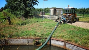 Onttrekken water uit sloten