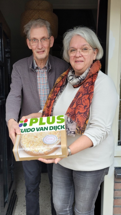 Deze week ging de &quot;dat verdient een vlaai&quot; naar Theo en Annette Bouten