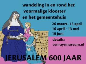 aankondiging wandelingen Jerusalem