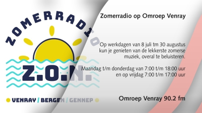 Zomerradio op Omroep Venray
