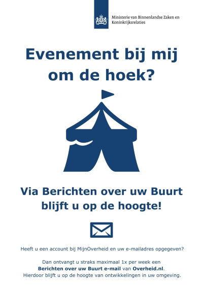 Vanaf 15 april &#039;Berichten over uw Buurt&#039; in uw mail