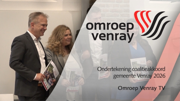 Ondertekening coalitieakkoord gemeente Venray 2026 (Video)