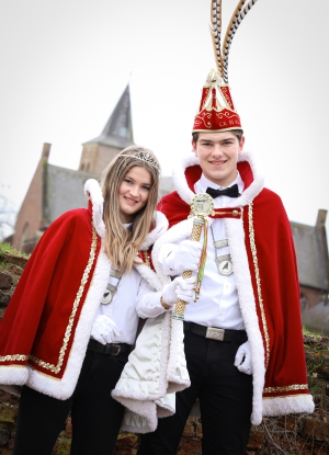 Jeugdprins Victor d’n Urste en Jeugdprinses Lieke CV De Ruuk