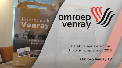 Uitreiking eerste exemplaar Historisch plaatjesboek 2026. (Video)