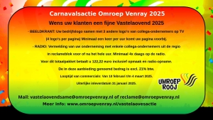 Vastelaovesactie Omroep Venray