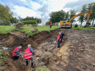 Gedeeltelijke ontgraving Kasteelruine