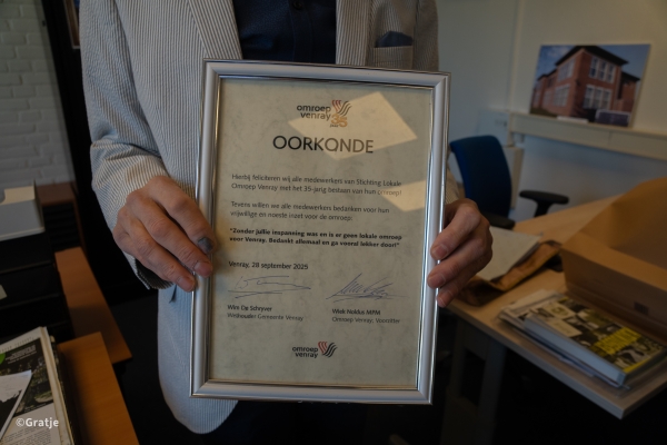 Succesvol jubileumweekend 35 jaar Omroep Venray
