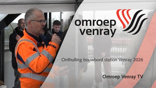Onthulling bouwbord Station Oostrum 2026 (Video)