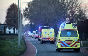 Noord-Limburgse Hulpdiensten brengen warme groet met Blue Light Ride