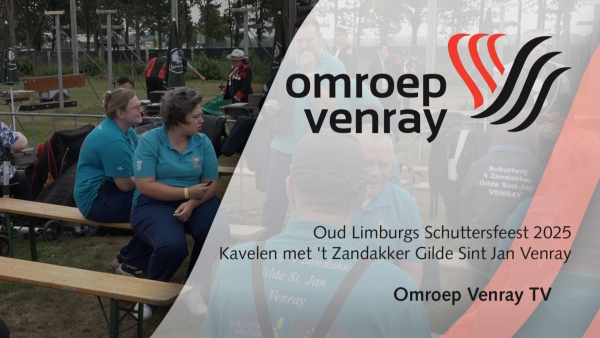 Kavelen met Schutterij &#039;t Zandakker Gilde Sint Jan Venray 13 juli 2025 (Video)