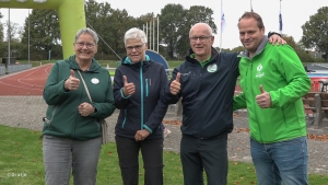 De eerste wandeltocht groot succes