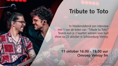 a Tribute to TOTO in weekenddienst!
