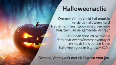 Halloweenactie. Doe mee en win.