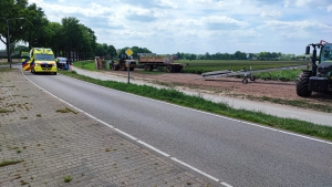 Fietsster gewond na aanrijding met shovel