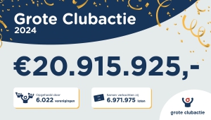Grote Clubactie haalt dit jaar bedrag op van ongekend niveau