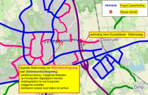 Schematische weergave oostverbinding