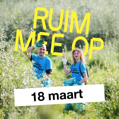 Maas Cleanup Day in Limburg op 18 maart